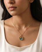 Golden Ocean Whale Necklace