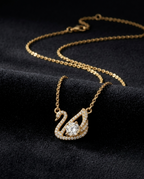 The Golden Love Swan Necklace