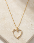 Golden Heart Outline Necklace