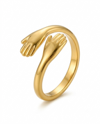 Golden Hug Rings