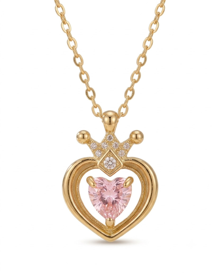 Crown Hearted Necklace