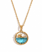 Golden Ocean Whale Necklace