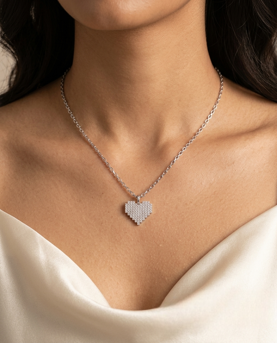 Pixel Love Necklace
