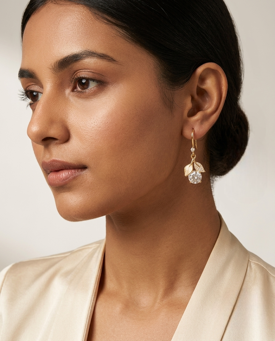 Leaf Drop Earrings