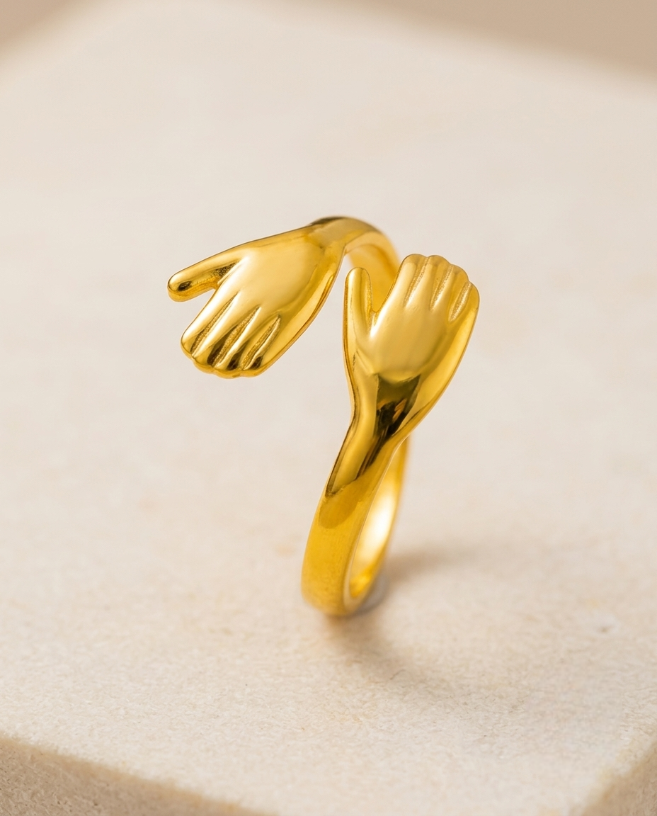 Golden Hug Rings