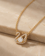 The Golden Love Swan Necklace
