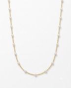 Golden Pearl Elegance Necklace