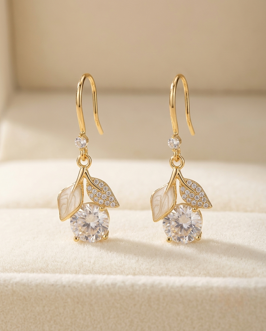 Leaf Drop Earrings