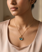Golden Ocean Whale Necklace