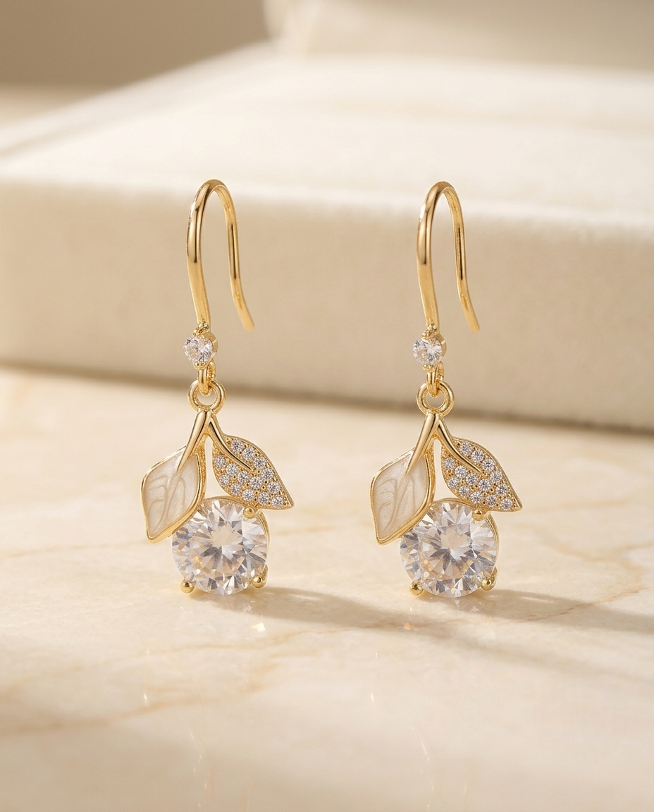 Leaf Drop Earrings