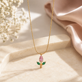 Pink Bloom Floral Necklace
